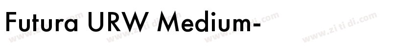 Futura URW Medium字体转换